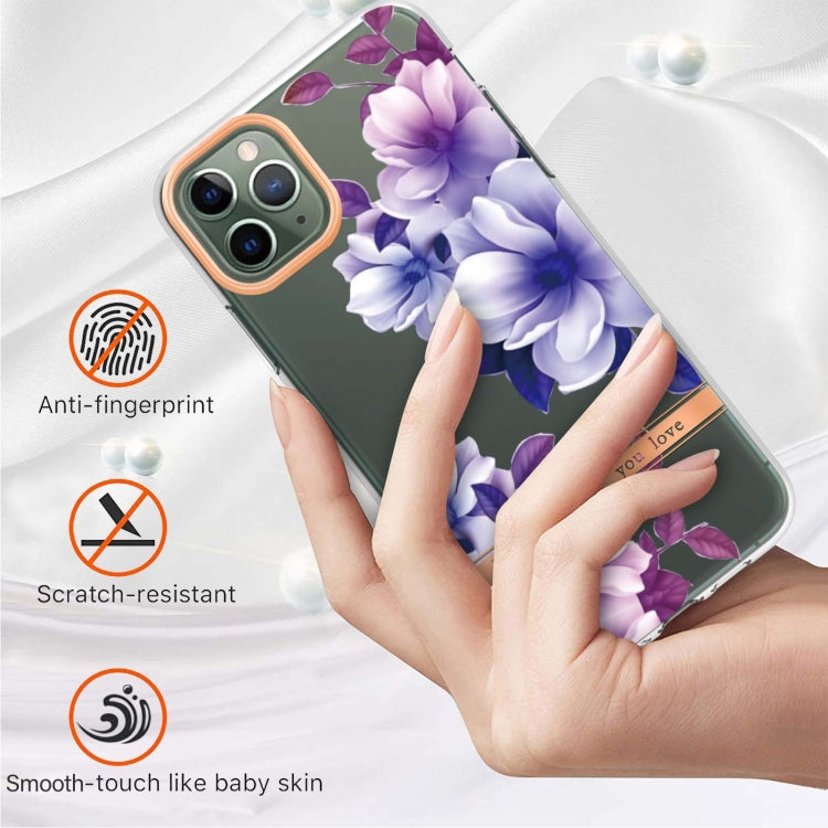 For iPhone 11 Pro Max Flowers and Plants Series IMD TPU Phone Case