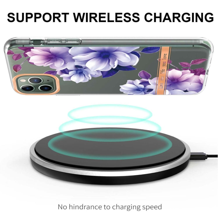 For iPhone 11 Pro Max Flowers and Plants Series IMD TPU Phone Case