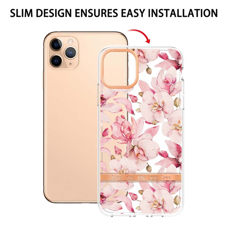 For iPhone 11 Pro Max Flowers and Plants Series IMD TPU Phone Case