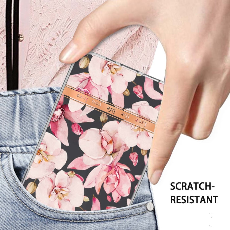 For iPhone 12 / 12 Pro Flowers and Plants Series IMD TPU Phone Case