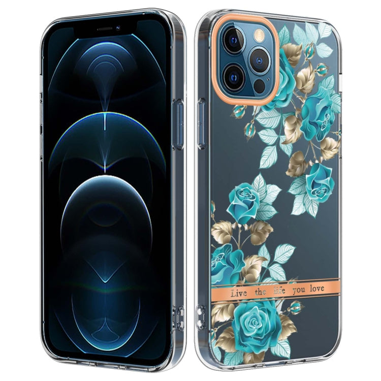 For iPhone 12 Pro Max Flowers and Plants Series IMD TPU Phone Case