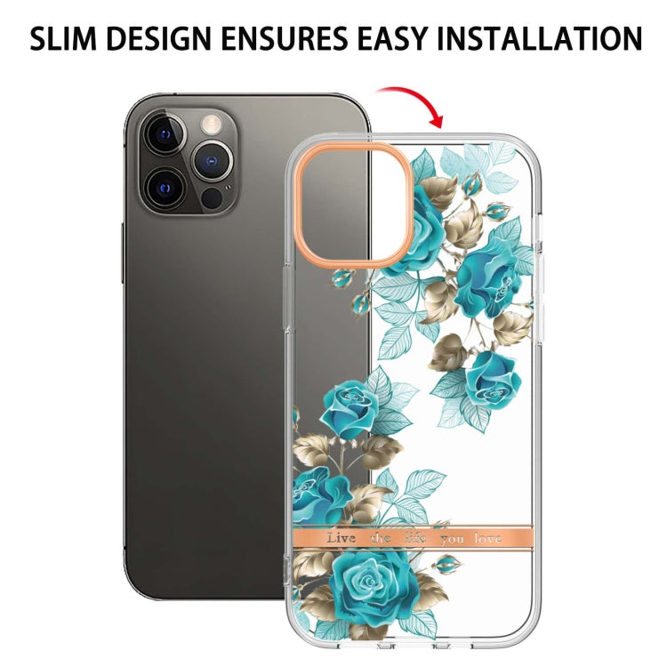 For iPhone 12 Pro Max Flowers and Plants Series IMD TPU Phone Case