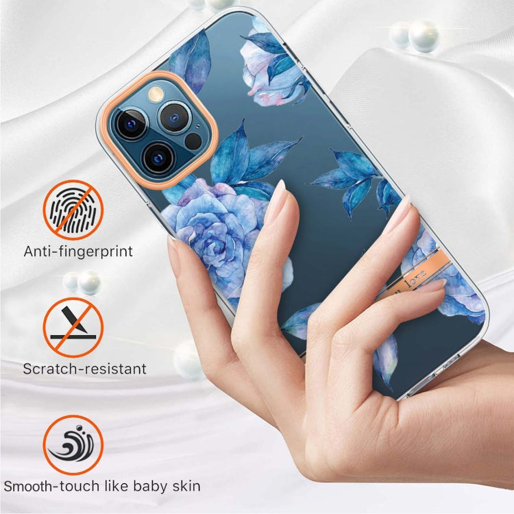 For iPhone 12 Pro Max Flowers and Plants Series IMD TPU Phone Case