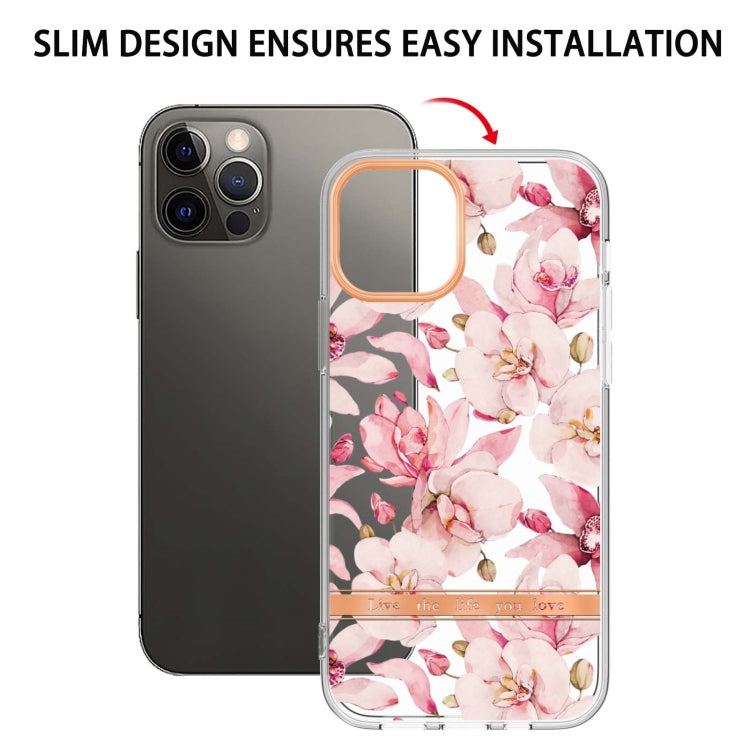 For iPhone 12 Pro Max Flowers and Plants Series IMD TPU Phone Case
