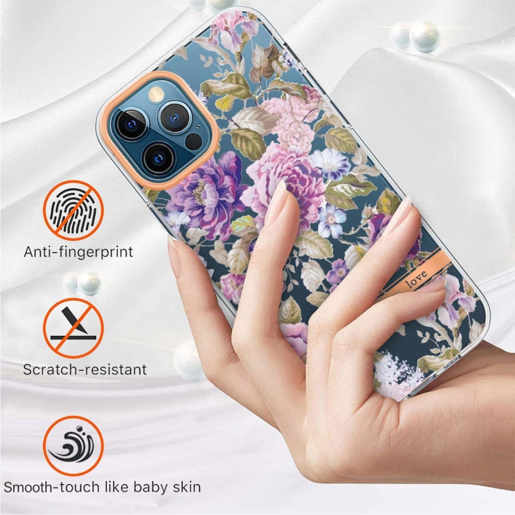 For iPhone 12 Pro Max Flowers and Plants Series IMD TPU Phone Case