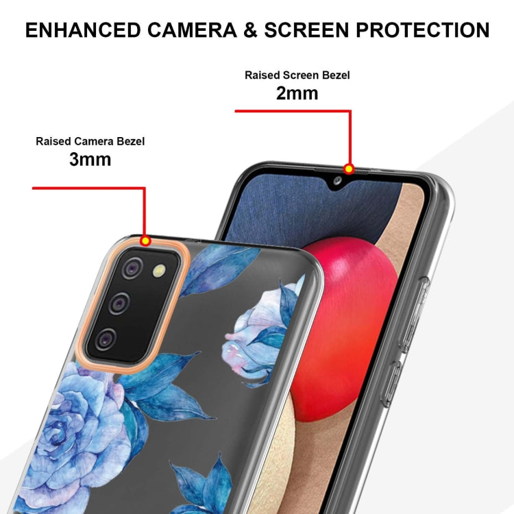 For Samsung Galaxy A02s US Version 166mm Flowers and Plants Series IMD TPU Phone Case