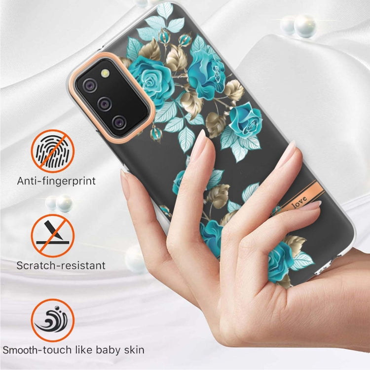 For Samsung Galaxy A02s US Version 166mm Flowers and Plants Series IMD TPU Phone Case