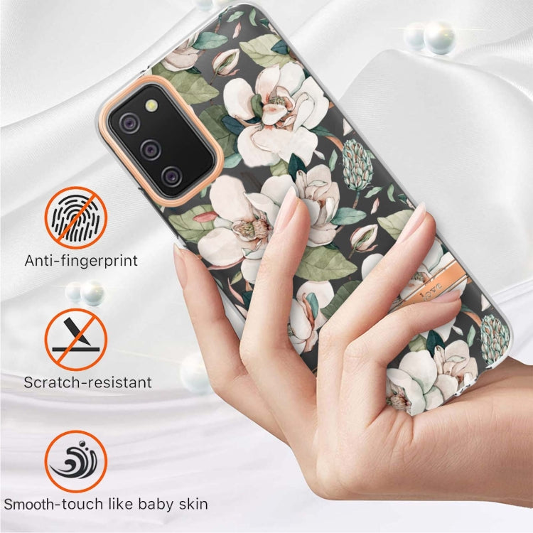 For Samsung Galaxy A02s US Version 166mm Flowers and Plants Series IMD TPU Phone Case