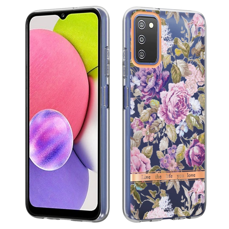For Samsung Galaxy A03s Flowers and Plants Series IMD TPU Phone Case