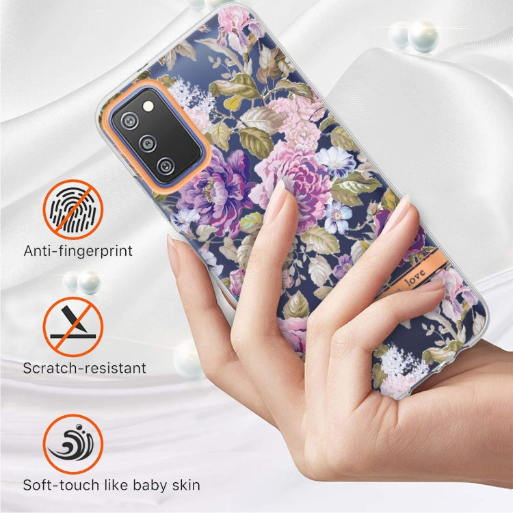 For Samsung Galaxy A03s Flowers and Plants Series IMD TPU Phone Case