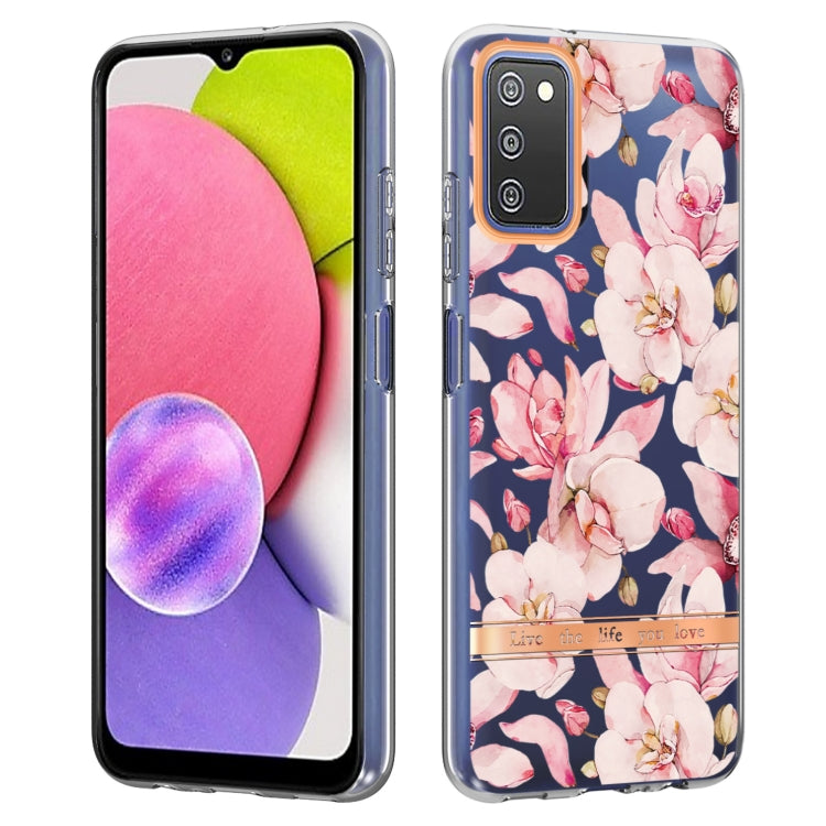 For Samsung Galaxy A03s Flowers and Plants Series IMD TPU Phone Case