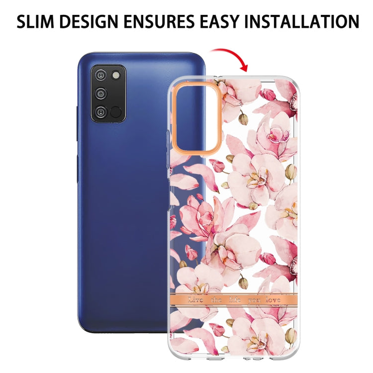 For Samsung Galaxy A03s Flowers and Plants Series IMD TPU Phone Case