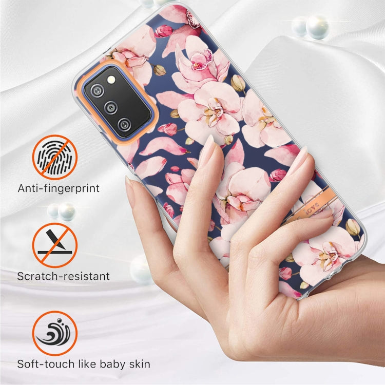 For Samsung Galaxy A03s Flowers and Plants Series IMD TPU Phone Case