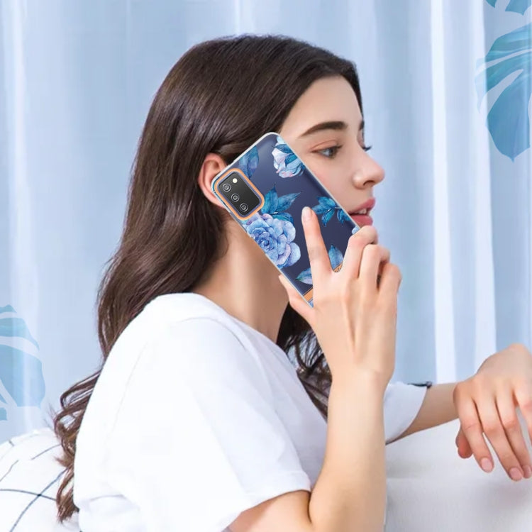 For Samsung Galaxy A03s Flowers and Plants Series IMD TPU Phone Case