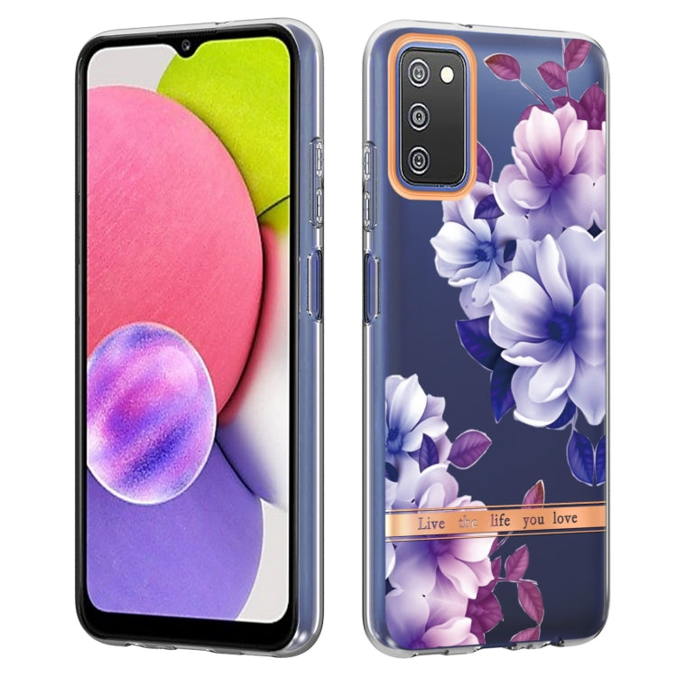 For Samsung Galaxy A03s Flowers and Plants Series IMD TPU Phone Case