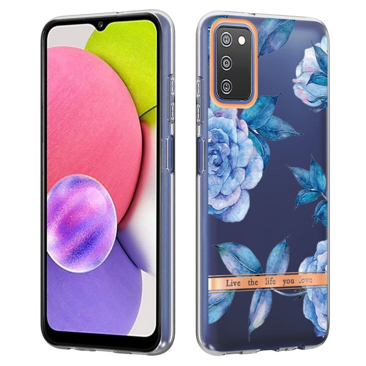 For Samsung Galaxy A03s Flowers and Plants Series IMD TPU Phone Case