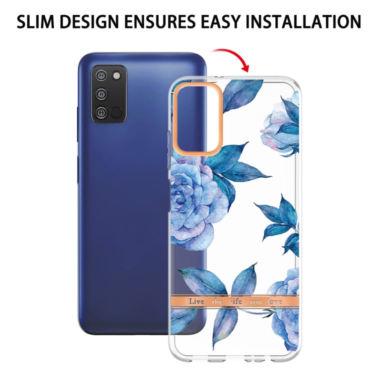 For Samsung Galaxy A03s Flowers and Plants Series IMD TPU Phone Case