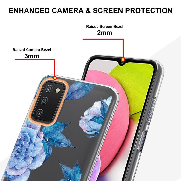 For Samsung Galaxy A03s Flowers and Plants Series IMD TPU Phone Case
