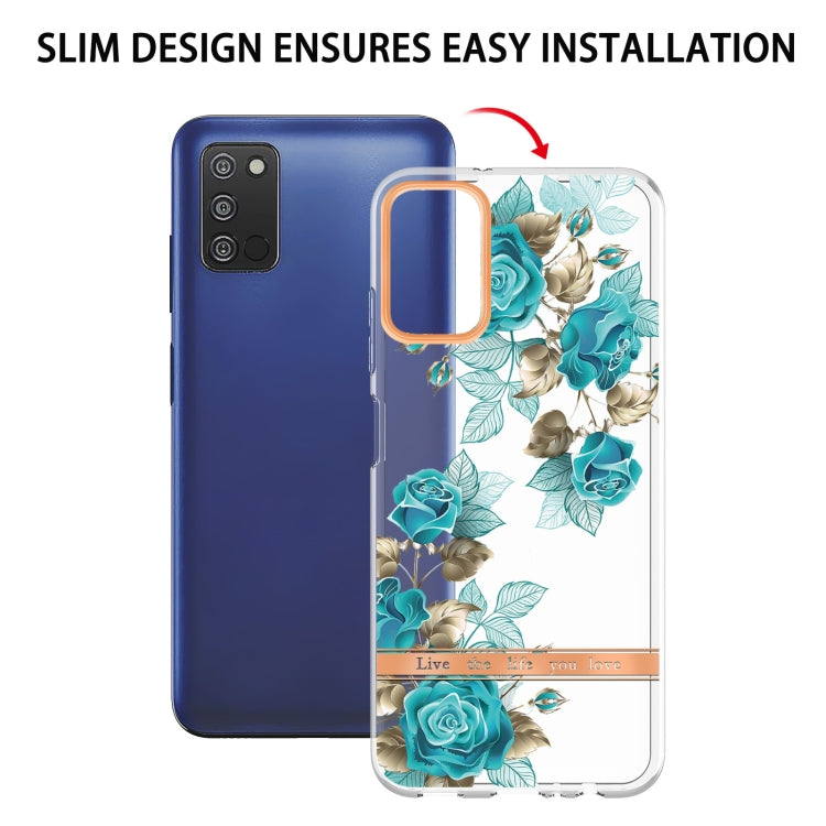 For Samsung Galaxy A03s Flowers and Plants Series IMD TPU Phone Case