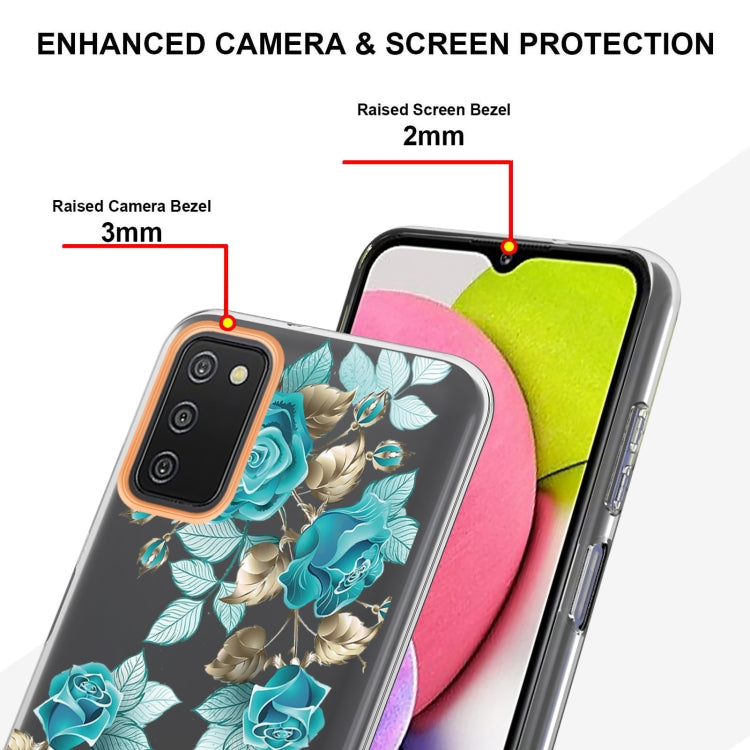 For Samsung Galaxy A03s Flowers and Plants Series IMD TPU Phone Case