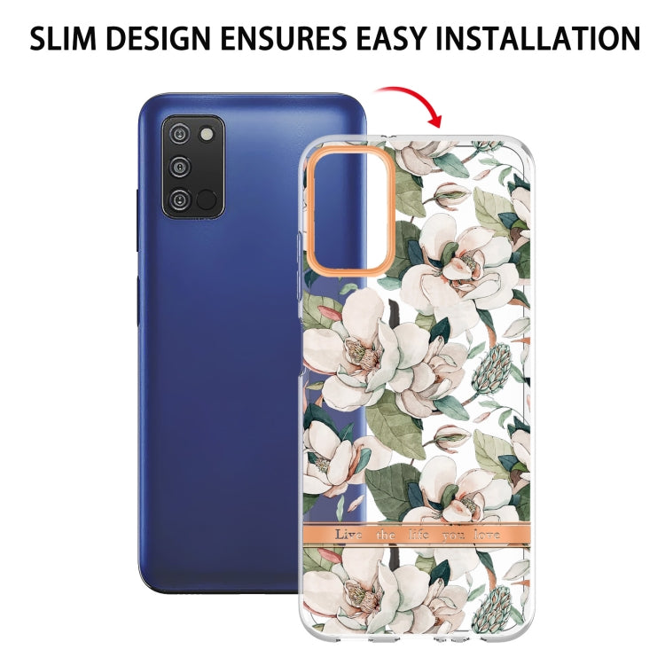 For Samsung Galaxy A03s Flowers and Plants Series IMD TPU Phone Case