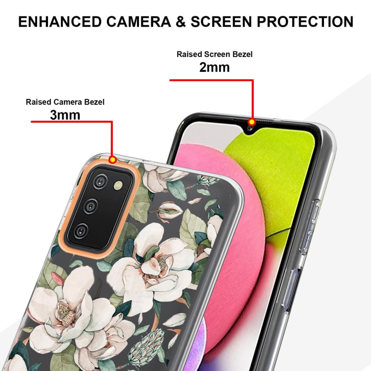 For Samsung Galaxy A03s Flowers and Plants Series IMD TPU Phone Case