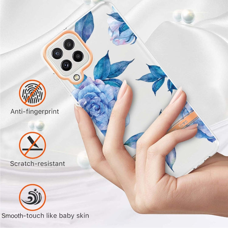 For Samsung Galaxy A22 4G EU Version / M32 International Version Flowers and Plants Series IMD TPU Phone Case