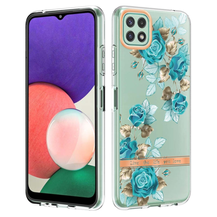 For Samsung Galaxy A22 5G Flowers and Plants Series IMD TPU Phone Case