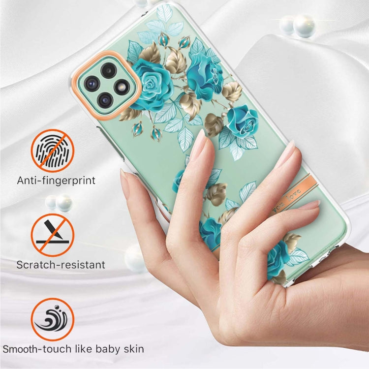 For Samsung Galaxy A22 5G Flowers and Plants Series IMD TPU Phone Case
