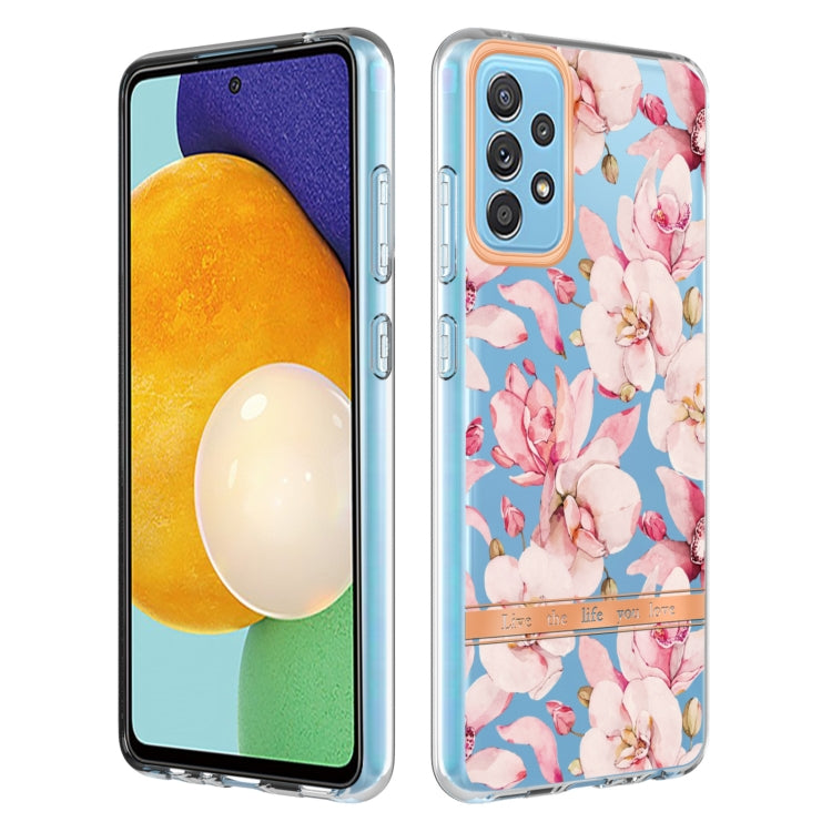 For Samsung Galaxy A52 5G / 4G Flowers and Plants Series IMD TPU Phone Case