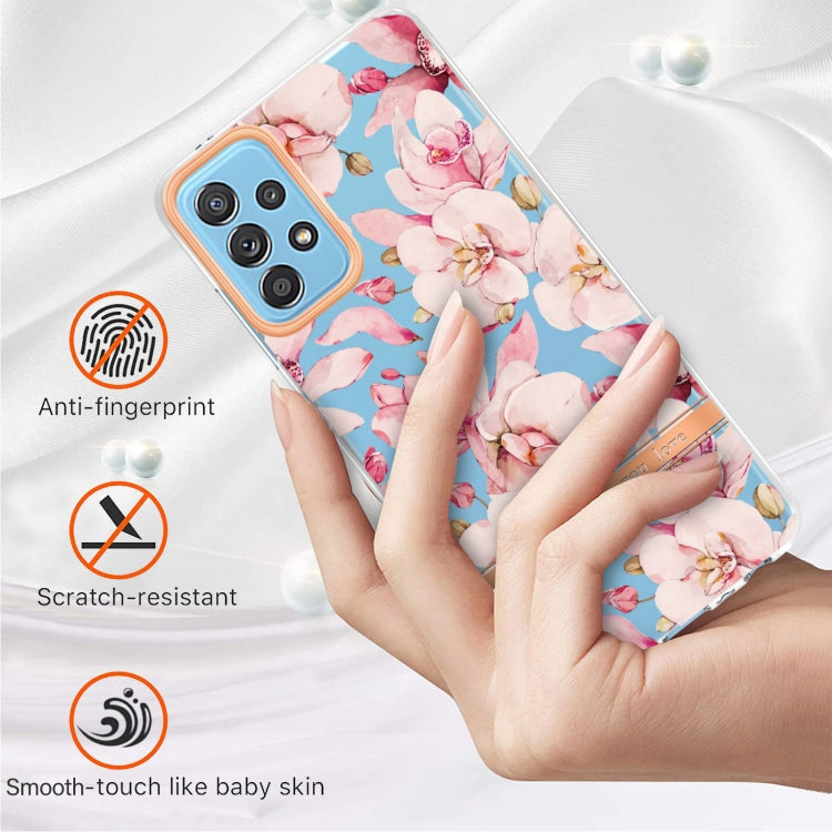 For Samsung Galaxy A52 5G / 4G Flowers and Plants Series IMD TPU Phone Case