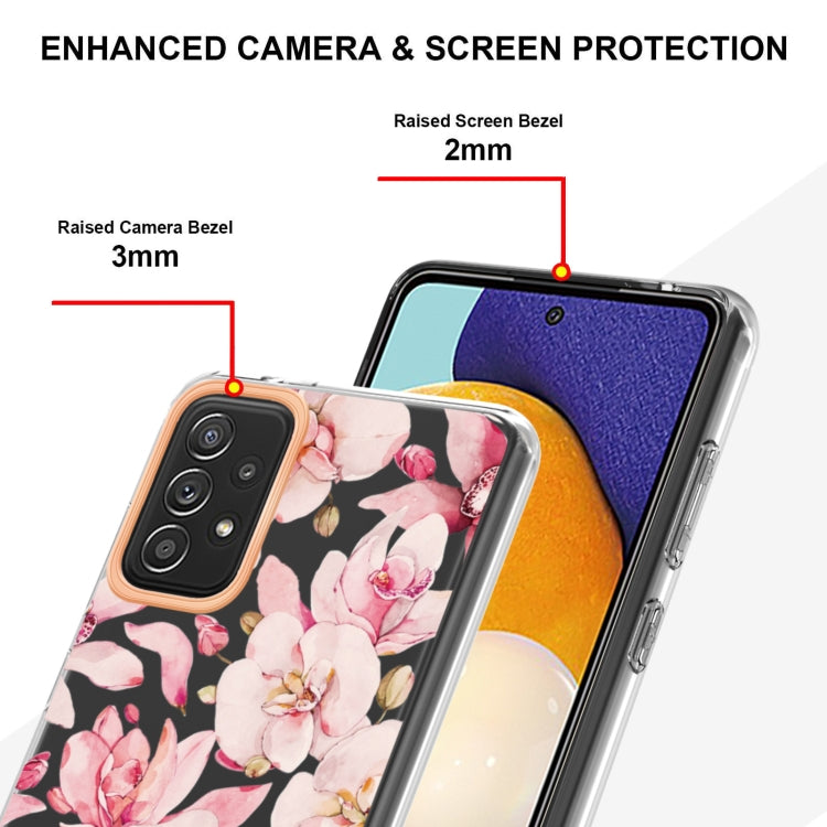 For Samsung Galaxy A52 5G / 4G Flowers and Plants Series IMD TPU Phone Case