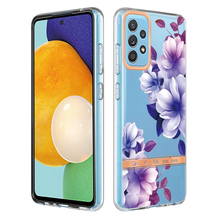 For Samsung Galaxy A52 5G / 4G Flowers and Plants Series IMD TPU Phone Case