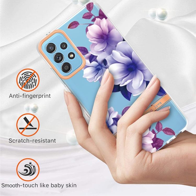 For Samsung Galaxy A52 5G / 4G Flowers and Plants Series IMD TPU Phone Case