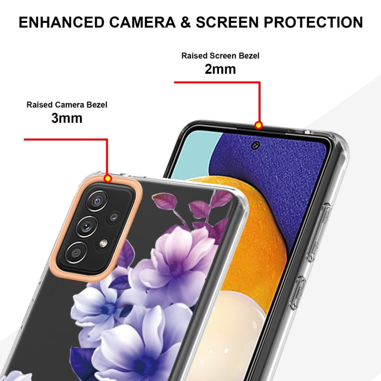 For Samsung Galaxy A52 5G / 4G Flowers and Plants Series IMD TPU Phone Case
