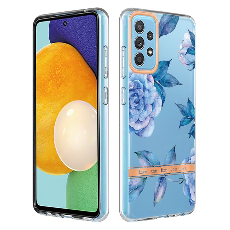 For Samsung Galaxy A52 5G / 4G Flowers and Plants Series IMD TPU Phone Case