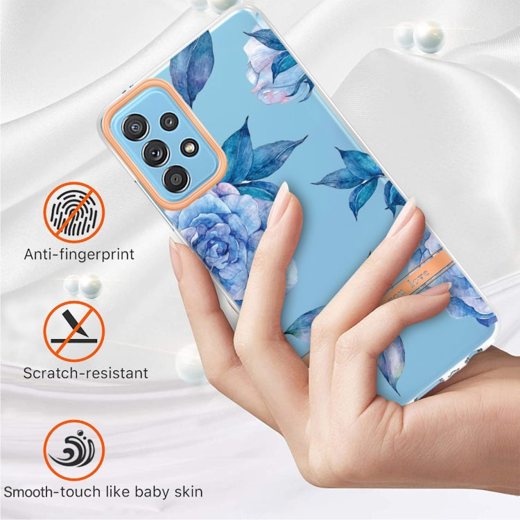 For Samsung Galaxy A52 5G / 4G Flowers and Plants Series IMD TPU Phone Case