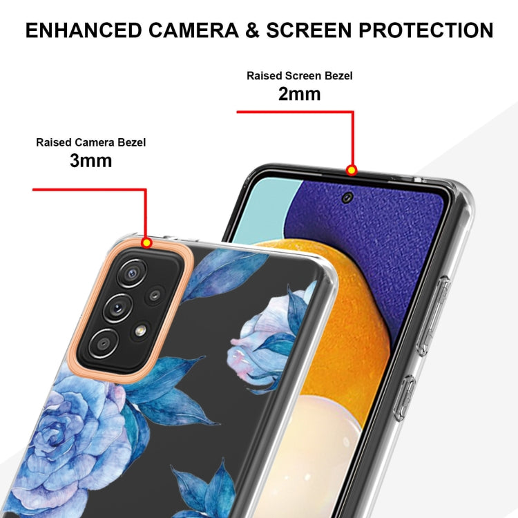 For Samsung Galaxy A52 5G / 4G Flowers and Plants Series IMD TPU Phone Case