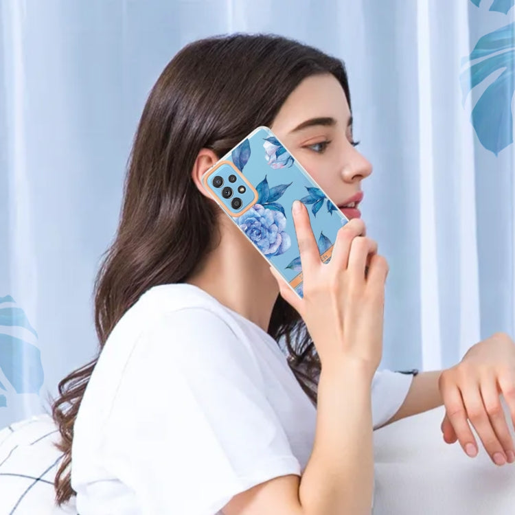 For Samsung Galaxy A52 5G / 4G Flowers and Plants Series IMD TPU Phone Case