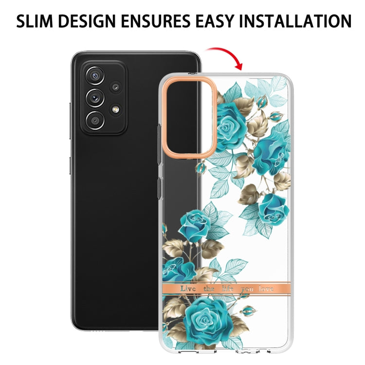 For Samsung Galaxy A52 5G / 4G Flowers and Plants Series IMD TPU Phone Case