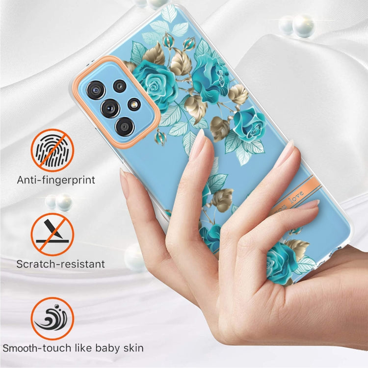 For Samsung Galaxy A52 5G / 4G Flowers and Plants Series IMD TPU Phone Case