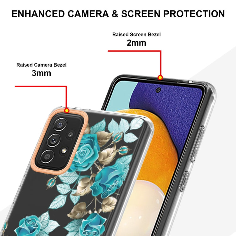 For Samsung Galaxy A52 5G / 4G Flowers and Plants Series IMD TPU Phone Case
