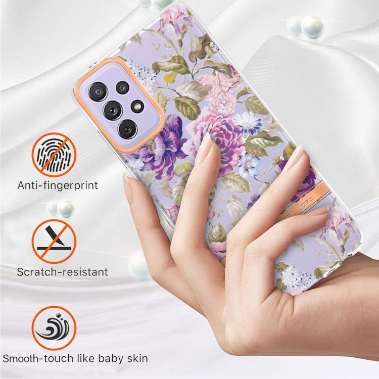 For Samsung Galaxy A72 5G / 4G Flowers and Plants Series IMD TPU Phone Case