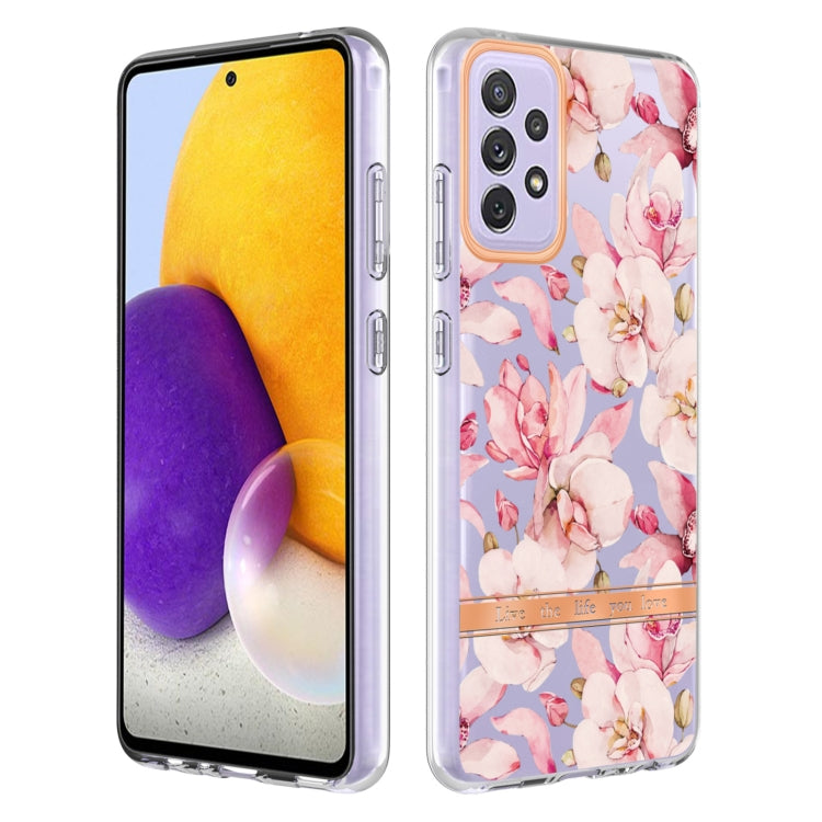 For Samsung Galaxy A72 5G / 4G Flowers and Plants Series IMD TPU Phone Case
