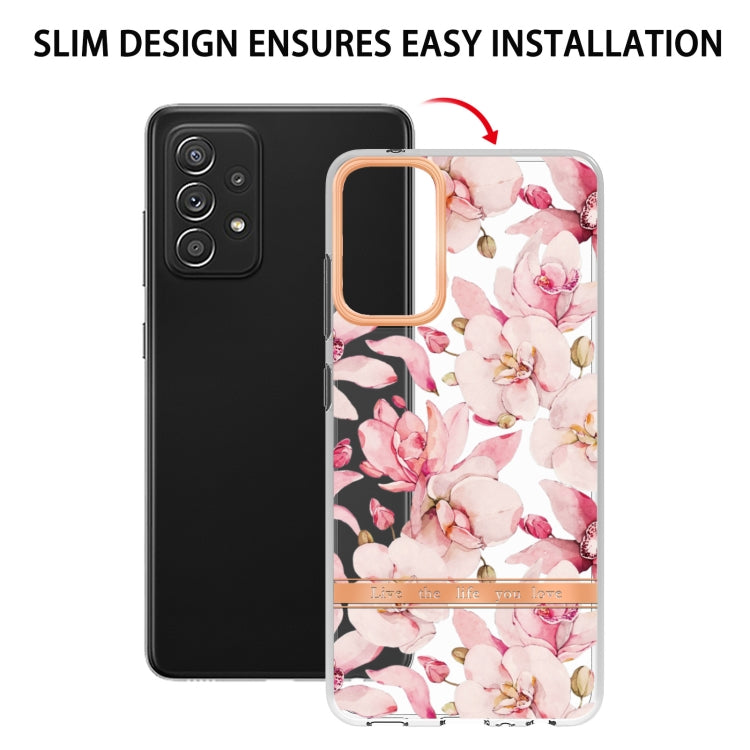 For Samsung Galaxy A72 5G / 4G Flowers and Plants Series IMD TPU Phone Case