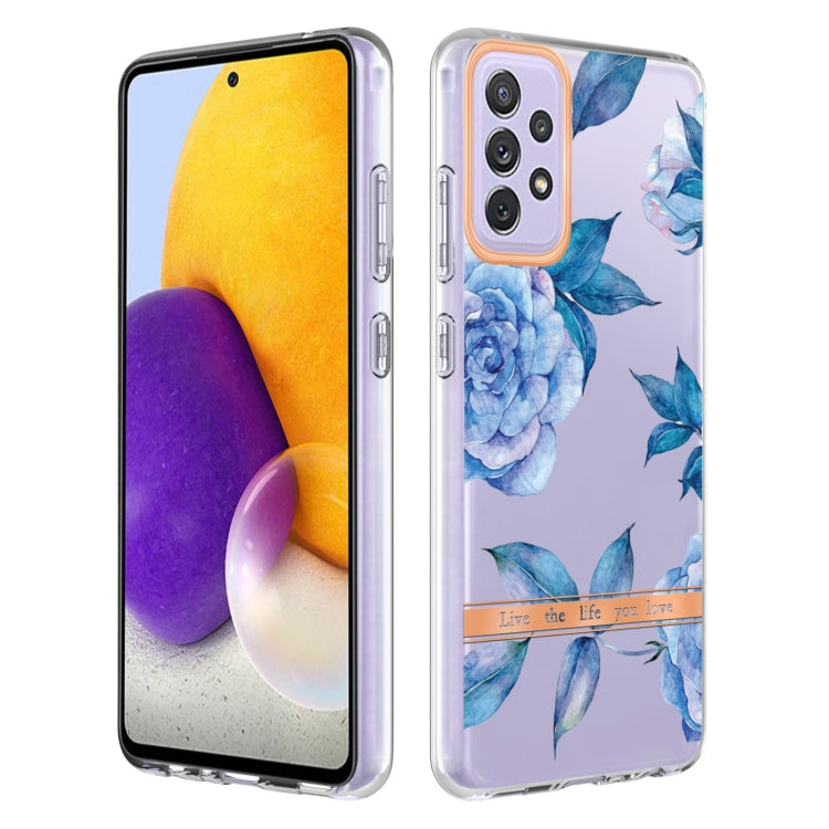 For Samsung Galaxy A72 5G / 4G Flowers and Plants Series IMD TPU Phone Case