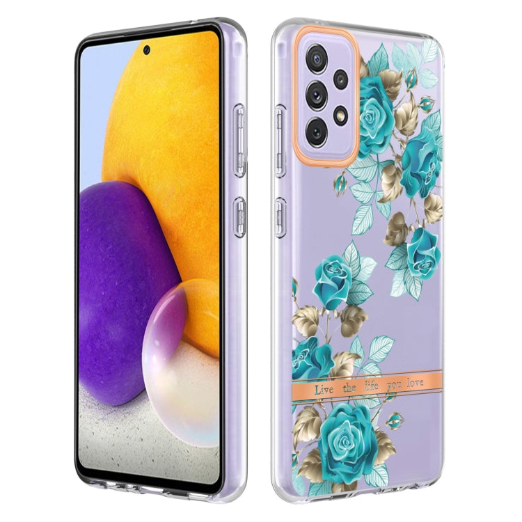 For Samsung Galaxy A72 5G / 4G Flowers and Plants Series IMD TPU Phone Case