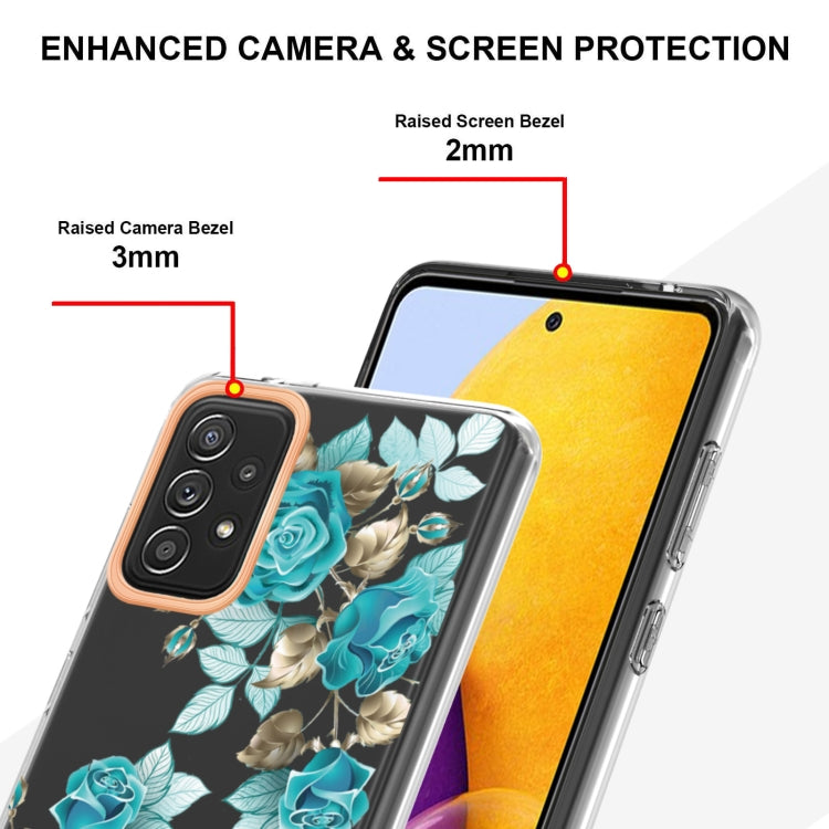For Samsung Galaxy A72 5G / 4G Flowers and Plants Series IMD TPU Phone Case