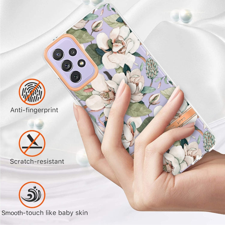 For Samsung Galaxy A72 5G / 4G Flowers and Plants Series IMD TPU Phone Case