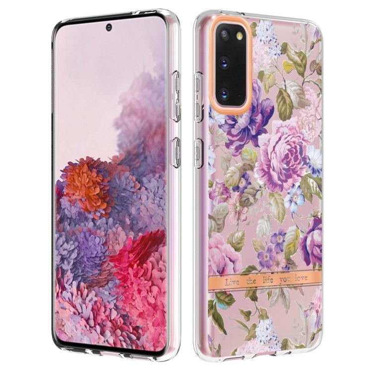 For Samsung Galaxy S20 Flowers and Plants Series IMD TPU Phone Case